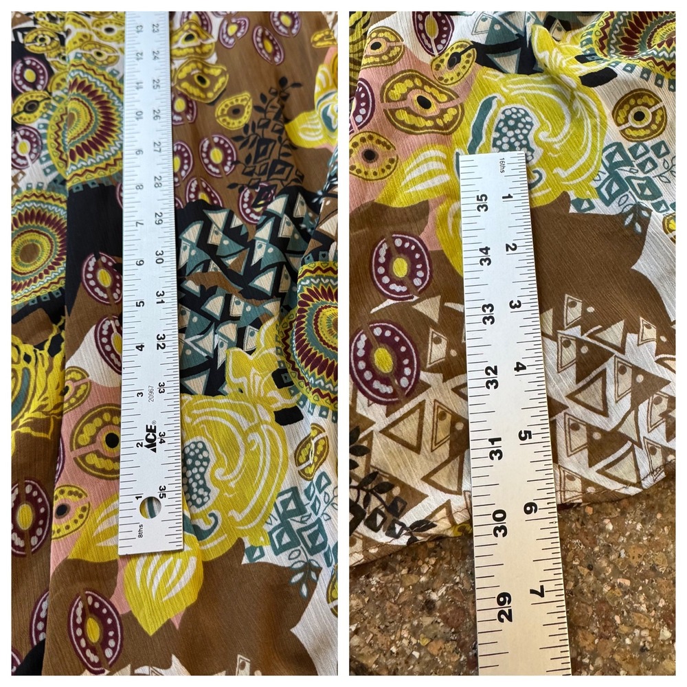 VTG Scarlett Y2K Patchwork Halter‎ Neck Overlay Dress Size 8 Midi Boho Festival - Picture 10 of 10